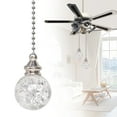thumbnail image 1 of Colorful Pull Chains Crystal Glass Ice Cracked Ball Pull Chain for Ceiling Fan Light Decor 21" Extension Chain,Glass Ceiling Fan Pull Chain,Light Fan Pulls Decorative Beaded Chain for Decoration(1Pc), 1 of 4