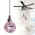 thumbnail image 1 of Colorful Pull Chains Crystal Glass Ice Cracked Ball Pull Chain for Ceiling Fan Light Decor 21" Extension Chain,Glass Ceiling Fan Pull Chain,Light Fan Pulls Decorative Beaded Chain for Decoration(1Pc), 1 of 4