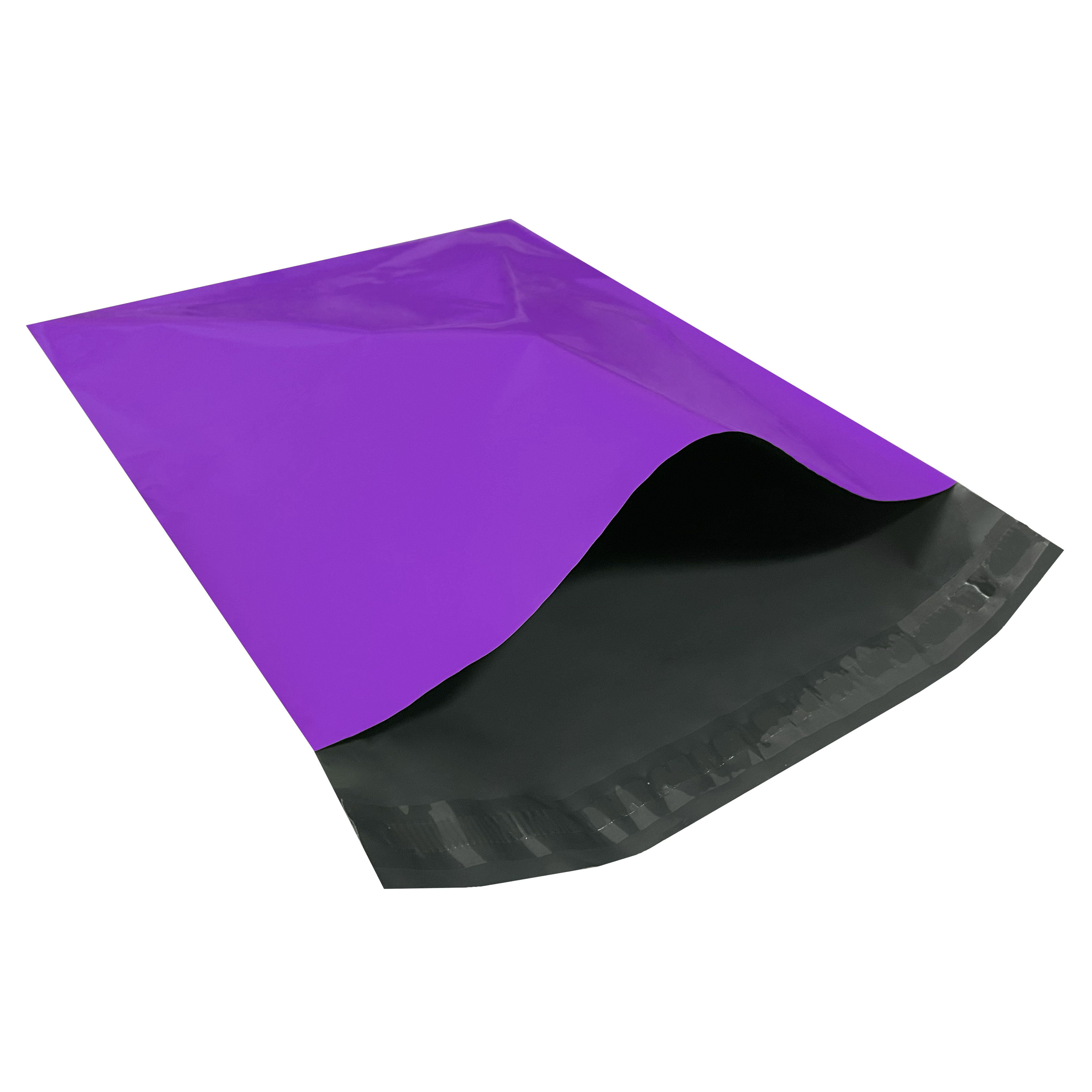 Colorful Purble Poly Mailer Envelopes- Size: 10" x 13" Pack of 100