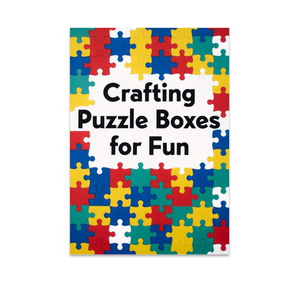 Colorful Puzzle Art - Puzzle Box Makers - 13x19 Poster Print