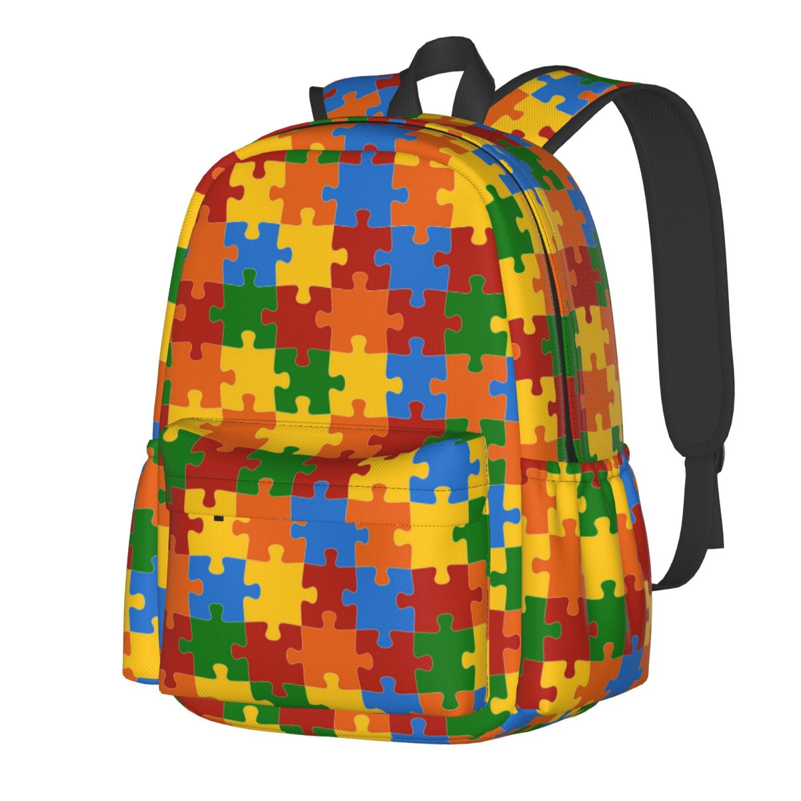 Colorful Puzzle Autism Awareness Backpack for Men Women Laptop Backpack ...