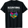 thumbnail image 1 of Colorful Puzzle Heart OTA Occupational Therapy T-Shirt, 1 of 4
