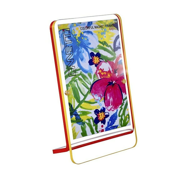 Colorful RECLINE MAGNET 4x6 FRAME Yellow Orange by Canetti - 4x6