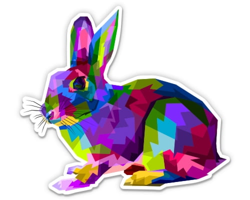 Colorful Rabbit Bunny Pretty Colorful - 7