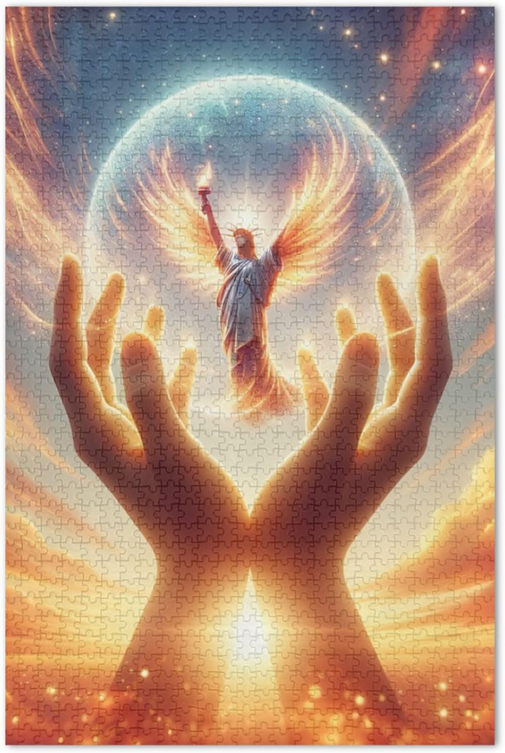 Colorful Rabbit Easter Bunny Jigsaw Puzzle 500 Pieces Adults Cartoon