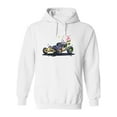 thumbnail image 1 of Colorful Racing Car Hoodie Men - Men Hoodie, White, Medium, 1 of 4