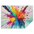 thumbnail image 1 of Colorful Radial Paint Burst Rectangle Tablecloth 60"x84",Waterproof Polyester Rectangle Table Cloth, Wipeable Spillproof Polyester Tablecloth for Dining, Camping, Indoor and Outdoor, 1 of 5
