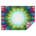 thumbnail image 1 of Colorful Radial Tie Dye Pattern Rectangle Tablecloth 60"x84",Waterproof Polyester Rectangle Table Cloth, Wipeable Spillproof Polyester Tablecloth for Dining, Camping, Indoor and Outdoor, 1 of 5