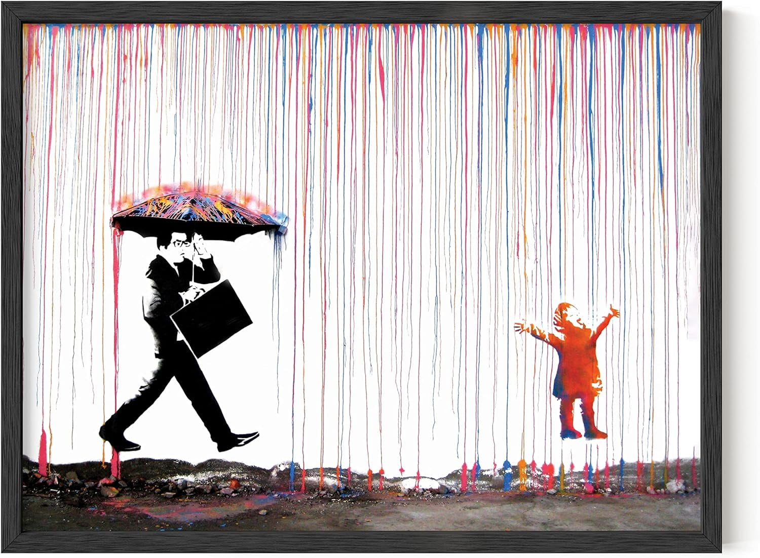 BANKSY Wall and Piece ポスター B3 Amazon.com: Flower Bomber by Banksy (Reproduction) 24
