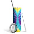 thumbnail image 1 of Colorful Rainbow 20 Oz Skinny Tumbler with Lid and Straw - Double Wall Vacuum Insulated Tumbler- Insulated Travel Coffee Mug, 1 of 7