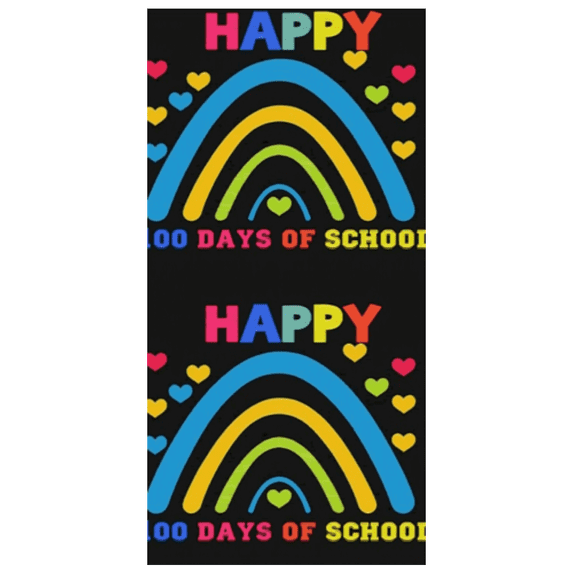 Colorful Rainbow Banner School Celebration Polyester Background for Anniversary Party Event Classroom