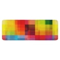 thumbnail image 1 of Colorful Rainbow Checkered Pattern Kitchen Rug Mat,Kitchen Runner Rugs Non Skid Washable,Decorative Kitchen Floor Mats for Kitchen,Sink,Laundry,17"x47.2", 1 of 7