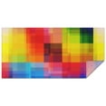 thumbnail image 1 of Colorful Rainbow Checkered Pattern Rectangle Tablecloth 60"x120",Waterproof Polyester Rectangle Table Cloth, Wipeable Spillproof Polyester Tablecloth for Dining, Camping, Indoor and Outdoor, 1 of 6