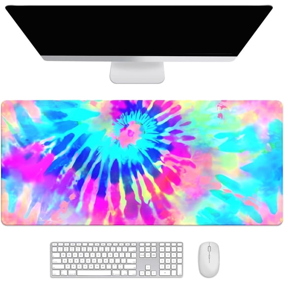 Colorful Rainbow Desk Mat, Desk Accessory, Cute Workspace, Trendy Workspace, Trendy, 35.4x15.7in Large Gaming Mouse Pad, Cute Desk Topper, Pretty Desk Pad