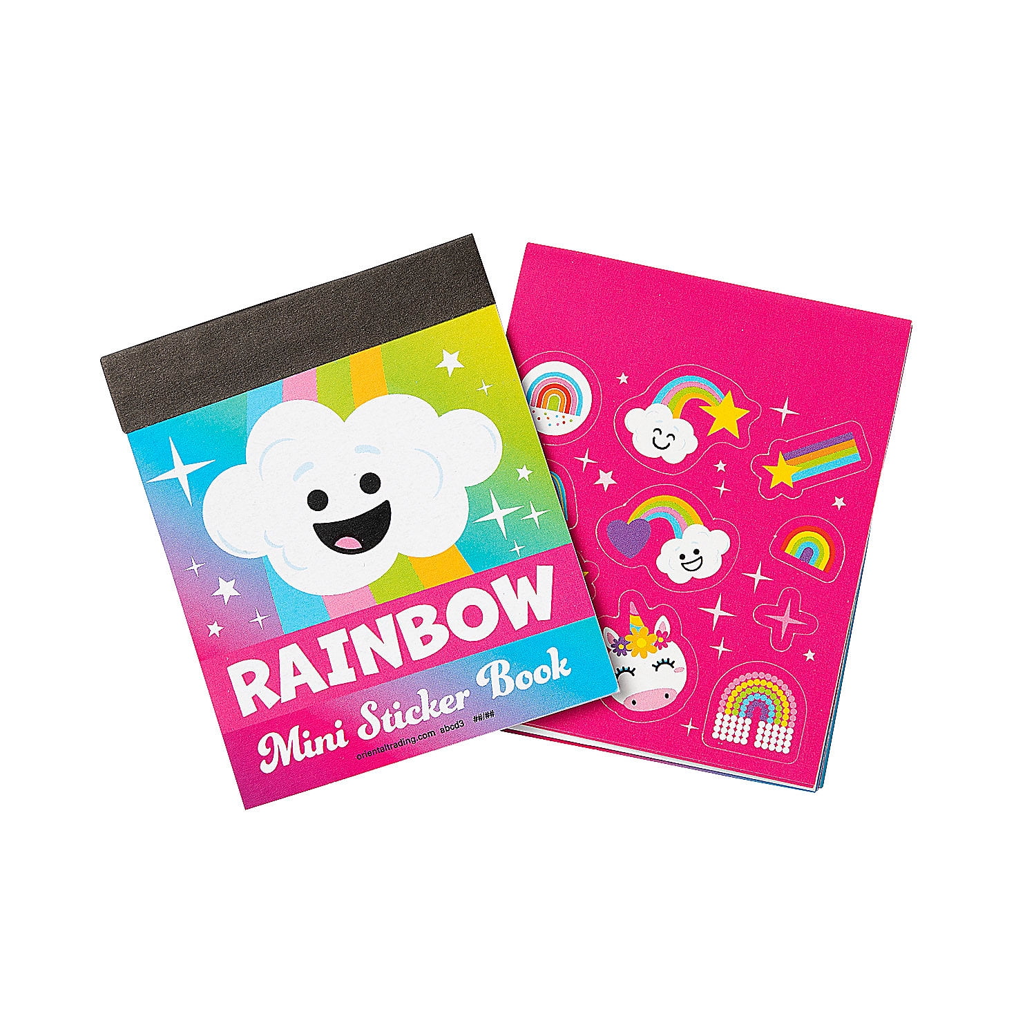Colorful Rainbow Mini Sticker Books - 12 Pieces - Walmart.com