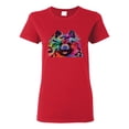 thumbnail image 1 of Cute and Colorful Pomeranian Dog Animal Lover Womens Graphic T-Shirt, Red, X-Large, 1 of 3