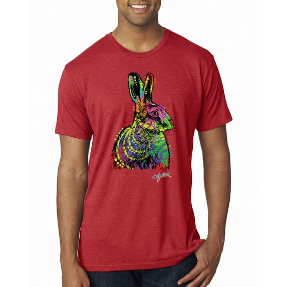 Colorful Rainbow Sea Turtle Animal Lover Mens Premium Tri Blend T-Shirt, Vintage Red, X-Large