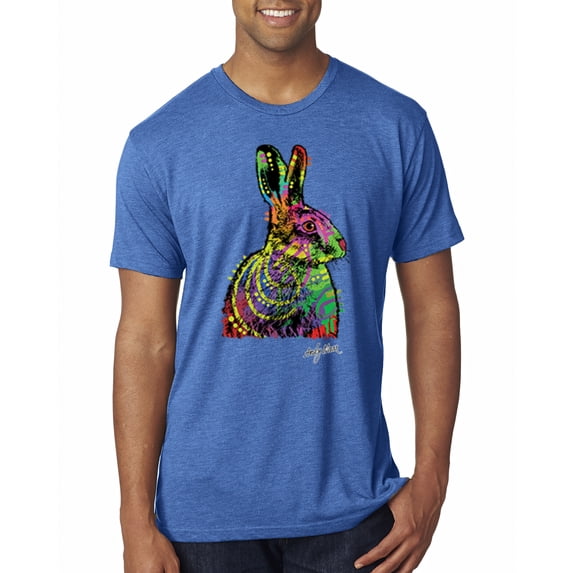 Colorful Rainbow Sea Turtle Animal Lover Mens Premium Tri Blend T-Shirt, Vintage Royal, Medium