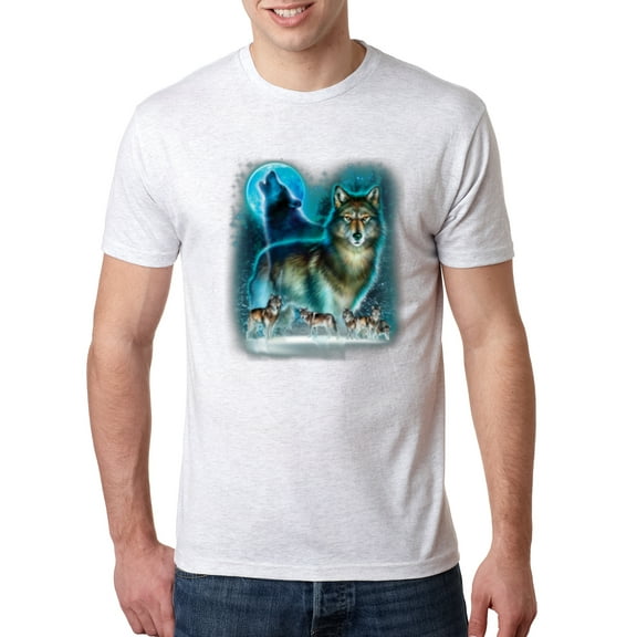 Colorful Rainbow Seahorses Animal Lover Mens Premium Tri Blend T-Shirt, Heather White, Small