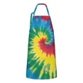 thumbnail image 1 of Colorful Rainbow Tie Dye Spiral Pattern Apron-Garden Aprons for Women with Pockets-Cotton Linen Waterproof Kitchen Cooking Gardening Aprons Adjustable for Kitchen,Cooking,BBQ and Salon 33x27 Inch, 1 of 7