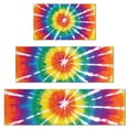 thumbnail image 1 of Colorful Rainbow Tie Dye Spiral Pattern Kitchen Rugs Sets Of 3,Kitchen Runner Rugs Non Skid Washable,Decorative Kitchen Floor Mats for Kitchen,Sink,Laundry,17"x30"+ 17"x47" + 17"x59", 1 of 6