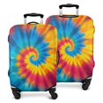 thumbnail image 1 of Colorful Rainbow Tie Dye Spiral Pattern Luggage Cover Fashion Suitcase Cover Baggage Covers Fit 25-28 Inch Luggage (Go Travel), 1 of 5