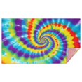 thumbnail image 1 of Colorful Rainbow Tie Dye Spiral Pattern Rectangle Tablecloth 60"x102",Waterproof Polyester Rectangle Table Cloth, Wipeable Spillproof Polyester Tablecloth for Dining, Camping, Indoor and Outdoor, 1 of 6