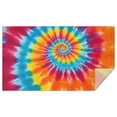 thumbnail image 1 of Colorful Rainbow Tie Dye Spiral Pattern Rectangle Tablecloth 60"x102",Waterproof Polyester Rectangle Table Cloth, Wipeable Spillproof Polyester Tablecloth for Dining, Camping, Indoor and Outdoor, 1 of 6