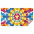 thumbnail image 1 of Colorful Rainbow Tie Dye Spiral Pattern Rectangle Tablecloth 60"x102",Waterproof Polyester Rectangle Table Cloth, Wipeable Spillproof Polyester Tablecloth for Dining, Camping, Indoor and Outdoor, 1 of 6