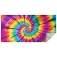 thumbnail image 1 of Colorful Rainbow Tie Dye Spiral Pattern Rectangle Tablecloth 60"x120",Waterproof Polyester Rectangle Table Cloth, Wipeable Spillproof Polyester Tablecloth for Dining, Camping, Indoor and Outdoor, 1 of 6
