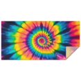 thumbnail image 1 of Colorful Rainbow Tie Dye Spiral Pattern Rectangle Tablecloth 60"x120",Waterproof Polyester Rectangle Table Cloth, Wipeable Spillproof Polyester Tablecloth for Dining, Camping, Indoor and Outdoor, 1 of 6