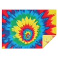 thumbnail image 1 of Colorful Rainbow Tie Dye Spiral Pattern Rectangle Tablecloth 60"x84",Waterproof Polyester Rectangle Table Cloth, Wipeable Spillproof Polyester Tablecloth for Dining, Camping, Indoor and Outdoor, 1 of 5