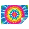 thumbnail image 1 of Colorful Rainbow Tie Dye Spiral Pattern Rectangle Tablecloth 60"x84",Waterproof Polyester Rectangle Table Cloth, Wipeable Spillproof Polyester Tablecloth for Dining, Camping, Indoor and Outdoor, 1 of 5