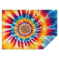 thumbnail image 1 of Colorful Rainbow Tie Dye Spiral Pattern Rectangle Tablecloth 60"x84",Waterproof Polyester Rectangle Table Cloth, Wipeable Spillproof Polyester Tablecloth for Dining, Camping, Indoor and Outdoor, 1 of 5