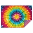 thumbnail image 1 of Colorful Rainbow Tie Dye Spiral Pattern Rectangle Tablecloth 60"x84",Waterproof Polyester Rectangle Table Cloth, Wipeable Spillproof Polyester Tablecloth for Dining, Camping, Indoor and Outdoor, 1 of 4