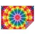 thumbnail image 1 of Colorful Rainbow Tie Dye Spiral Pattern Rectangle Tablecloth 60"x84",Waterproof Polyester Rectangle Table Cloth, Wipeable Spillproof Polyester Tablecloth for Dining, Camping, Indoor and Outdoor, 1 of 5