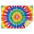thumbnail image 1 of Colorful Rainbow Tie Dye Spiral Pattern Rectangle Tablecloth 60"x84",Waterproof Polyester Rectangle Table Cloth, Wipeable Spillproof Polyester Tablecloth for Dining, Camping, Indoor and Outdoor, 1 of 5