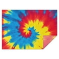 thumbnail image 1 of Colorful Rainbow Tie Dye Spiral Pattern Rectangle Tablecloth 60"x84",Waterproof Polyester Rectangle Table Cloth, Wipeable Spillproof Polyester Tablecloth for Dining, Camping, Indoor and Outdoor, 1 of 5