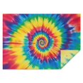 thumbnail image 1 of Colorful Rainbow Tie Dye Spiral Pattern Rectangle Tablecloth 60"x84",Waterproof Polyester Rectangle Table Cloth, Wipeable Spillproof Polyester Tablecloth for Dining, Camping, Indoor and Outdoor, 1 of 5