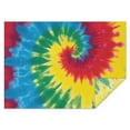 thumbnail image 1 of Colorful Rainbow Tie Dye Spiral Pattern Rectangle Tablecloth 60"x84",Waterproof Polyester Rectangle Table Cloth, Wipeable Spillproof Polyester Tablecloth for Dining, Camping, Indoor and Outdoor, 1 of 5