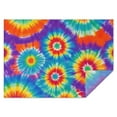 thumbnail image 1 of Colorful Rainbow Tie Dye Spiral Pattern Rectangle Tablecloth 60"x84",Waterproof Polyester Rectangle Table Cloth, Wipeable Spillproof Polyester Tablecloth for Dining, Camping, Indoor and Outdoor, 1 of 5