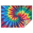 thumbnail image 1 of Colorful Rainbow Tie Dye Spiral Pattern Rectangle Tablecloth 60"x84",Waterproof Polyester Rectangle Table Cloth, Wipeable Spillproof Polyester Tablecloth for Dining, Camping, Indoor and Outdoor, 1 of 5