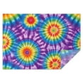 thumbnail image 1 of Colorful Rainbow Tie Dye Spiral Pattern Rectangle Tablecloth 60"x84",Waterproof Polyester Rectangle Table Cloth, Wipeable Spillproof Polyester Tablecloth for Dining, Camping, Indoor and Outdoor, 1 of 5