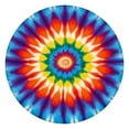 thumbnail image 1 of Colorful Rainbow Tie Dye Spiral Pattern Round Fitted Tablecloth with Elastic Edge,Dining Table Cover Waterproof,Outdoor Round Tablecloth for Camping,Dining,Indoor and Outdoor, 1 of 7