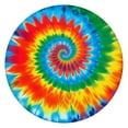 thumbnail image 1 of Colorful Rainbow Tie Dye Spiral Pattern Round Fitted Tablecloth with Elastic Edge,Dining Table Cover Waterproof,Outdoor Round Tablecloth for Camping,Dining,Indoor and Outdoor, 1 of 7