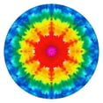 thumbnail image 1 of Colorful Rainbow Tie Dye Spiral Pattern Round Fitted Tablecloth with Elastic Edge,Dining Table Cover Waterproof,Outdoor Round Tablecloth for Camping,Dining,Indoor and Outdoor, 1 of 7