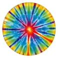 thumbnail image 1 of Colorful Rainbow Tie Dye Spiral Pattern Round Fitted Tablecloth with Elastic Edge,Dining Table Cover Waterproof,Outdoor Round Tablecloth for Camping,Dining,Indoor and Outdoor, 1 of 7
