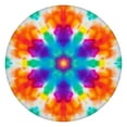 thumbnail image 1 of Colorful Rainbow Tie Dye Spiral Pattern Round Fitted Tablecloth with Elastic Edge,Dining Table Cover Waterproof,Outdoor Round Tablecloth for Camping,Dining,Indoor and Outdoor, 1 of 7