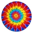 thumbnail image 1 of Colorful Rainbow Tie Dye Spiral Pattern Round Fitted Tablecloth with Elastic Edge,Dining Table Cover Waterproof,Outdoor Round Tablecloth for Camping,Dining,Indoor and Outdoor, 1 of 7