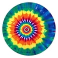 thumbnail image 1 of Colorful Rainbow Tie Dye Spiral Pattern Round Fitted Tablecloth with Elastic Edge,Dining Table Cover Waterproof,Outdoor Round Tablecloth for Camping,Dining,Indoor and Outdoor, 1 of 7